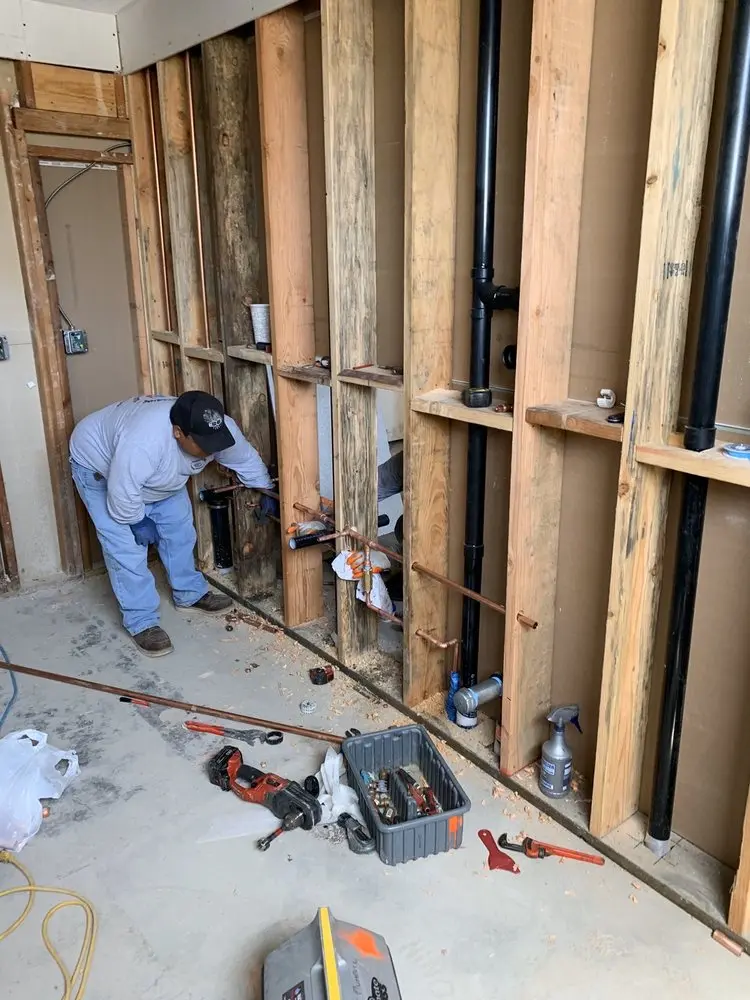Commercial rough-in plumbing for Gas Line Repair in Pleasant Shadows